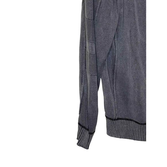 BKE Men's Sweater Athletic Fit 100% Cotton Beach Look Jumper Pullover Gray XL - Picture 9 of 10